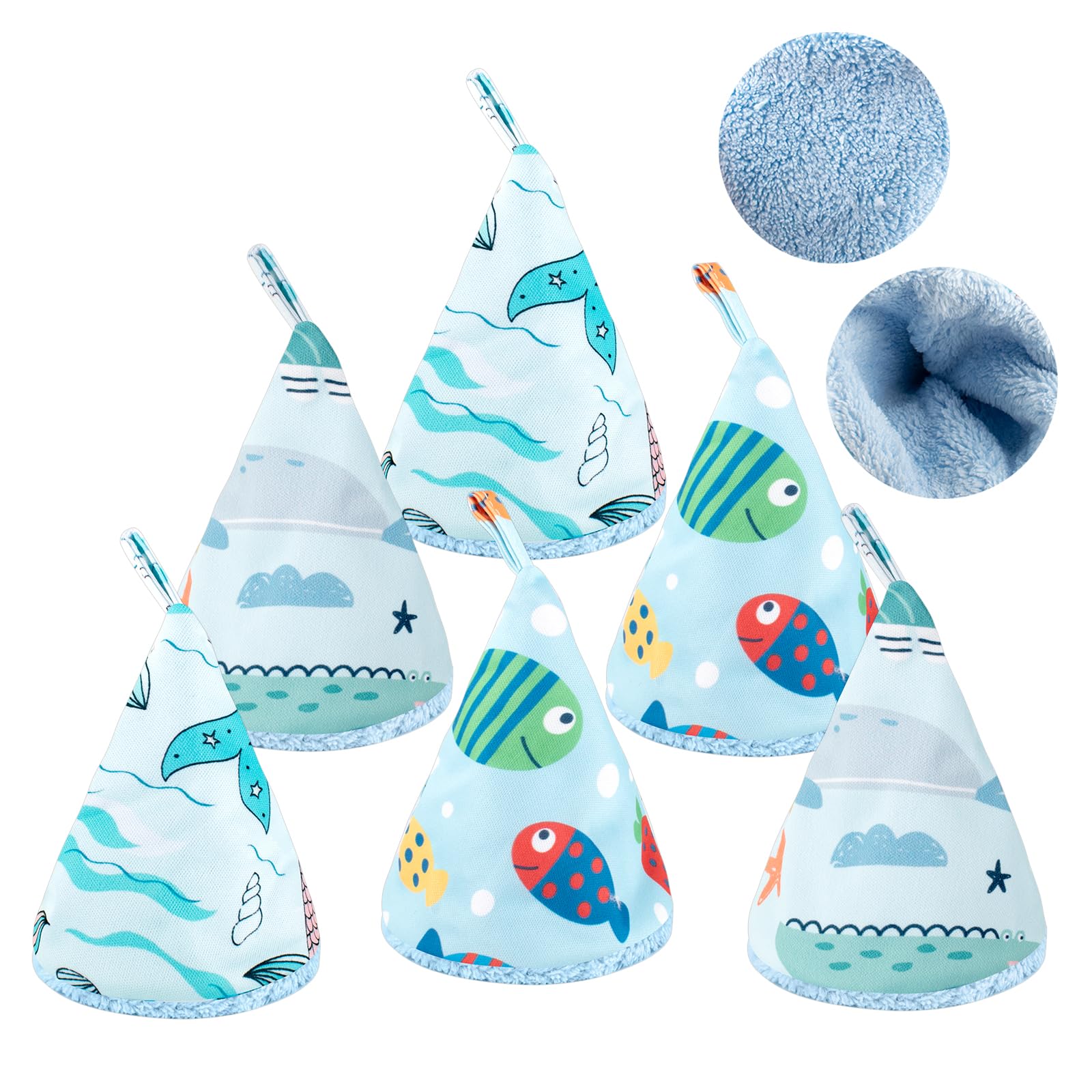 YSSPPOY 6 Pcs Coral Velvet Peepeeteepe Baby Boy, Strong Water Absorption Pee Peep Teepee for Baby Boy, Reusable Pee Covers for N