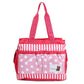 Unique Ideas New Born Baby Multipurpose Polyester Diaper/Mother Bag With Holder Diaper Changing Multi Compartment (Red Stripes, 