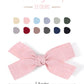 Doboi 24Pcs 2.8 ' ' Baby Hair Bows Clips Fully Lined Solid Ribbon Mini Bows For Girls Teens Infants Kids Toddlers Newborn