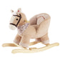 Rock My Baby Rocking Horse, Baby Animal Rocking Horse with Seat, Ride on Horse, Plush Rocking Horse with Realistic Sound, Wooden