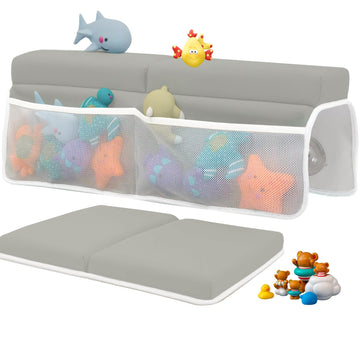 RIPPLERISE Bath Kneeler and Elbow Rest Pad Set, 1.5 inch Thick Kneeling Pad for Knee Arm Support - Large Kneeling Pad with Toy O