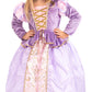 Little Adventures Classic Rapunzel Princess Dress Up Costume (Medium Age 3-5) - Machine Washable Child Pretend Play And Party Dr