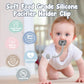 Tyry.Hu 3 Pack Silicone Pacifier Holder Clip With One Piece Beads For Boys And Girls, Soft Flexible Pacifier Clip, Rust-Free Bin