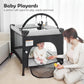Pack And Play Baby Playpen With One-Hand Setup & Waterproof Mattress - Astm-Certified 360 Breathable Mesh, Foldable Travel-Ready
