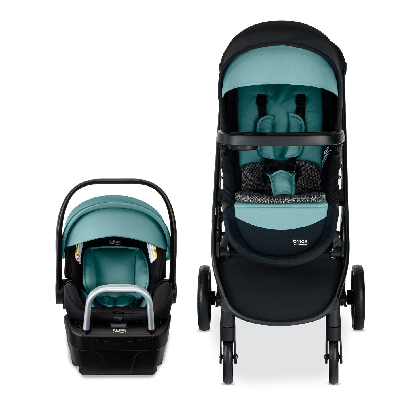 Britax Willow Brook S+ Baby Travel System, Infant Car Seat and Stroller Combo with Alpine Base, ClickTight Technology, SafeWash