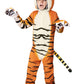 Fun Costumes Kids Realistic Jungle Tiger Costume, Striped Plush Big Cat Jumpsuit For Children Large