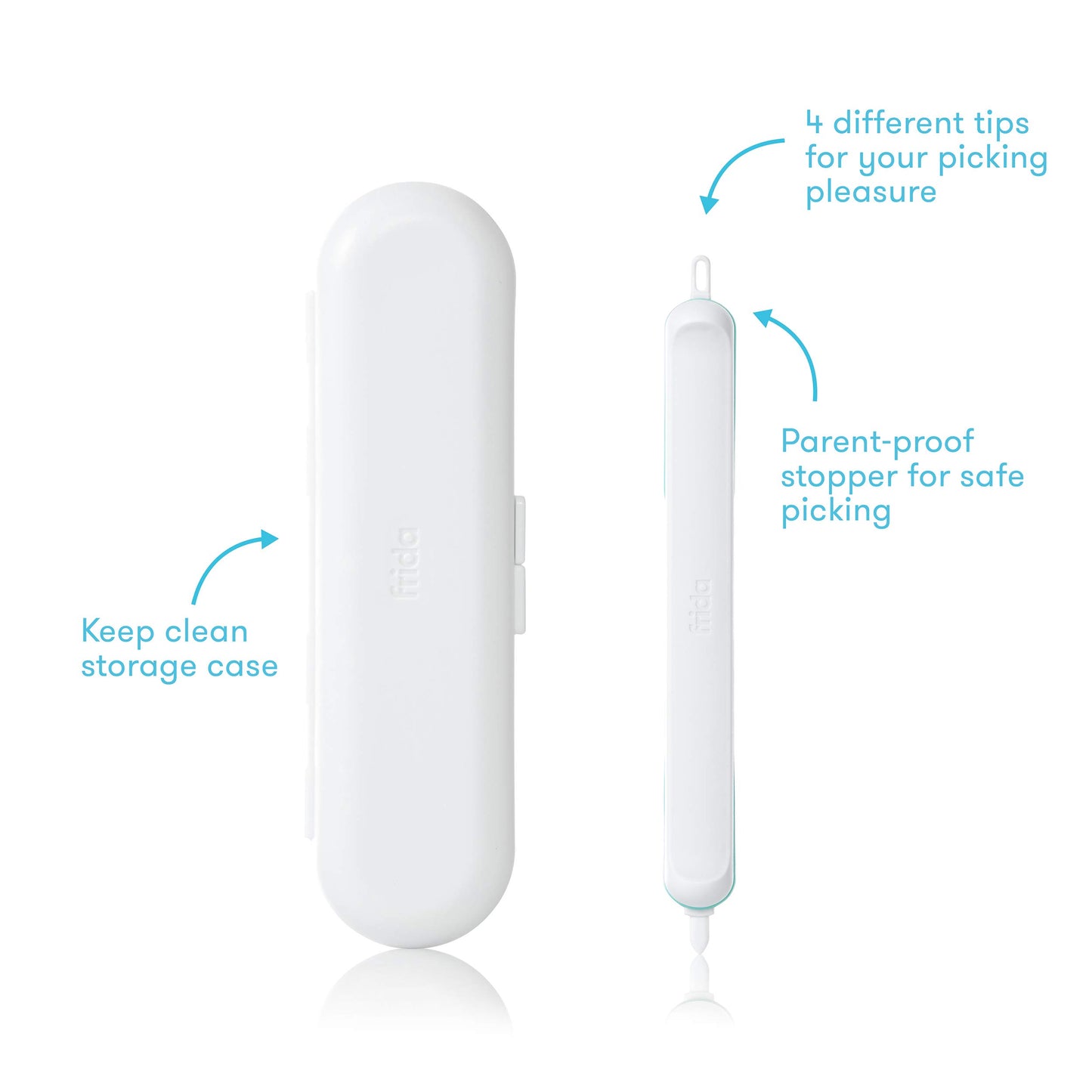 Frida Baby 3-In-1 Nose, Nail + Ear Picker [2 Count] By Frida Baby The Makers Of Nosefrida The Snotsucker, Safely Clean Baby'S Bo