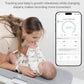 Grownsy Smart Baby Scale, Cozy Baby Scale With Removable Safety Strap, Baby Ergonomic Design, Non-Slip, Comfortable,White