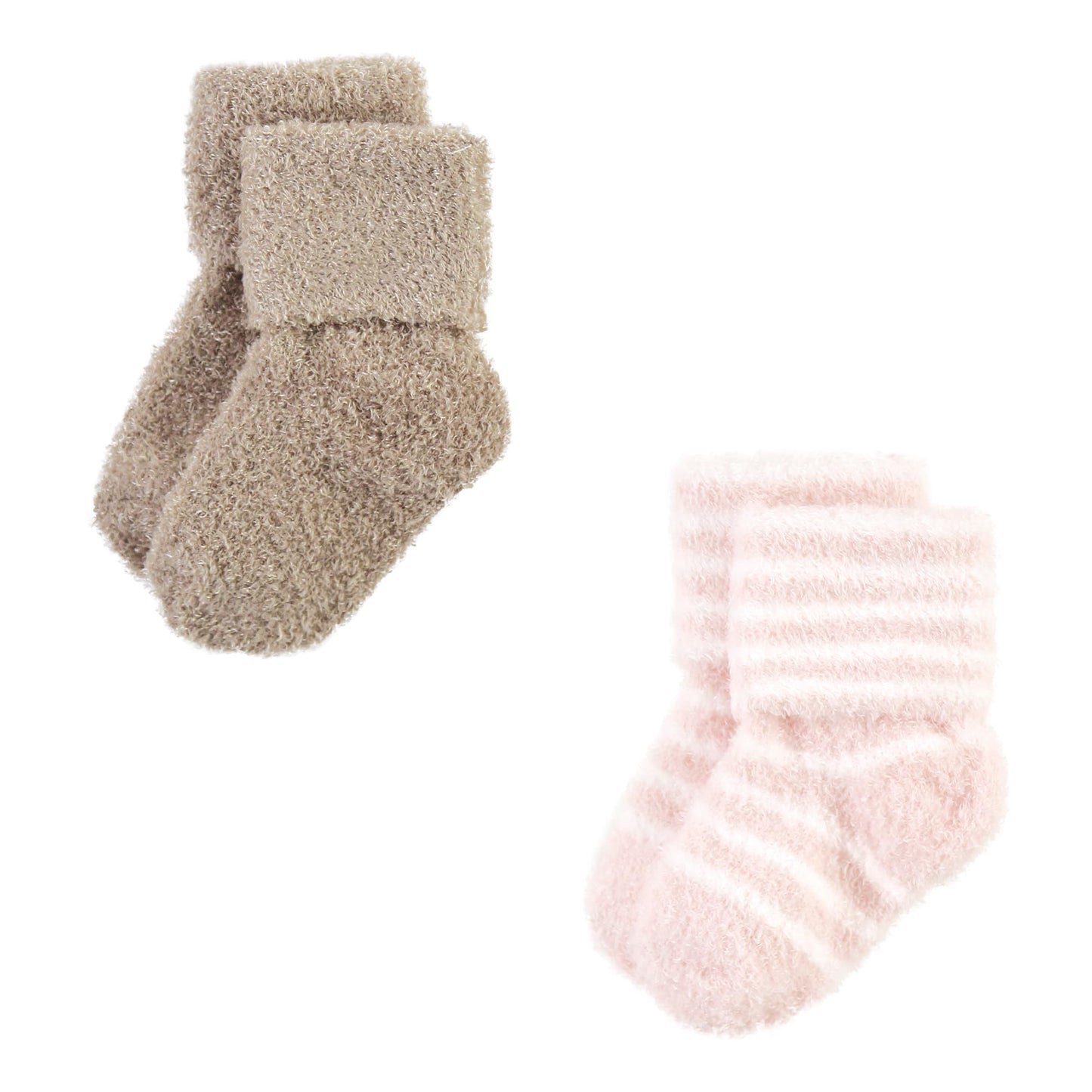 Hudson Baby Unisex Baby Cotton Rich Newborn And Terry Socks, Burgundy Heart, 6-12 Months