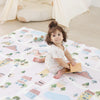 1.3 Thick Educational Baby Floor Play Mat 59x 71, Basic Padded Memory Foam Mat, Non-Slip Plush Playmat for Nursery Playroom Clas