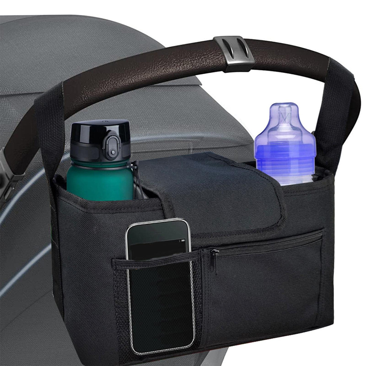 ATORSE Cup Holders Stroller Organizer Safe and Secure Detachable for Wheelchair|Baby | Strollers & Accessories | Stroller Access