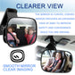 Jonmon Automotive Interior Rearview Baby Mirror - Car Small Clip-On Adjustable Facing Back Rear View Seat Convex Mirror Clip On