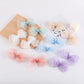 5.5-Inch Organza Double Hair Bows Alligator Clips Hair Accessories For Girls Toddler Kids Children Teens -Green
