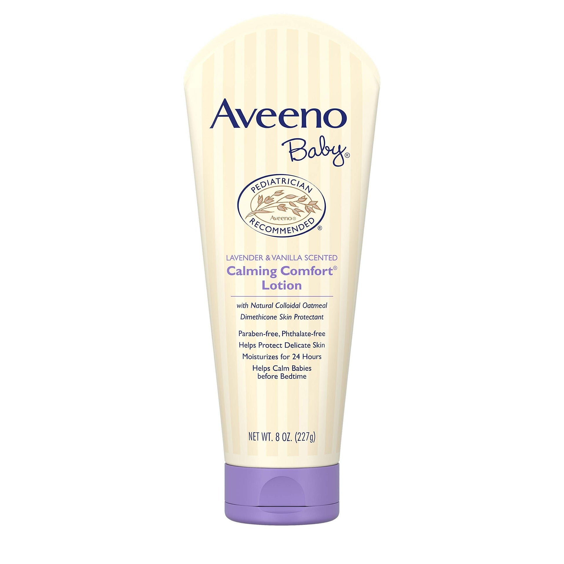 Aveeno Baby Calming Comfort Moisturizing Lotion With Lavender, Vanilla And Natural Oatmeal, 8 Fl. Oz