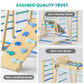 Upgraded Indoor Playground 9-In-1 Jungle Gym Kids Climbing Toys, Montessori Philosophy Waldorf Style Wooden Climber Playset With