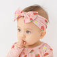 Little Jamjams Stretchy Ultra-Soft Knit Baby Bow Headband Hair Bands Top Knot Head Wraps - Strawberry Sweetie Pink