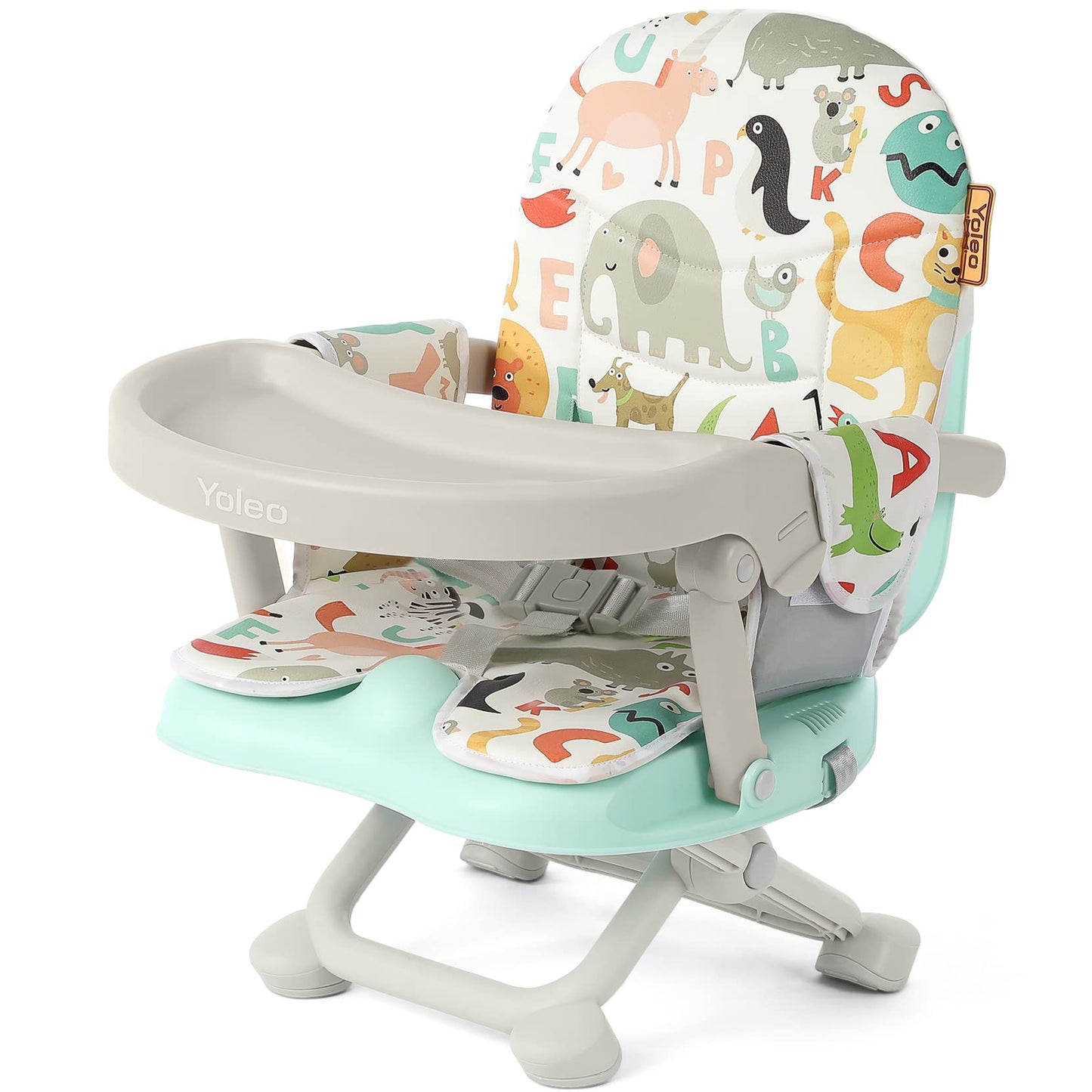 Yoleo Baby High Chair Booster Seat For Dining Table Height Adjustable Toddlers Chair Portable Foldable Highchair With Cushion &
