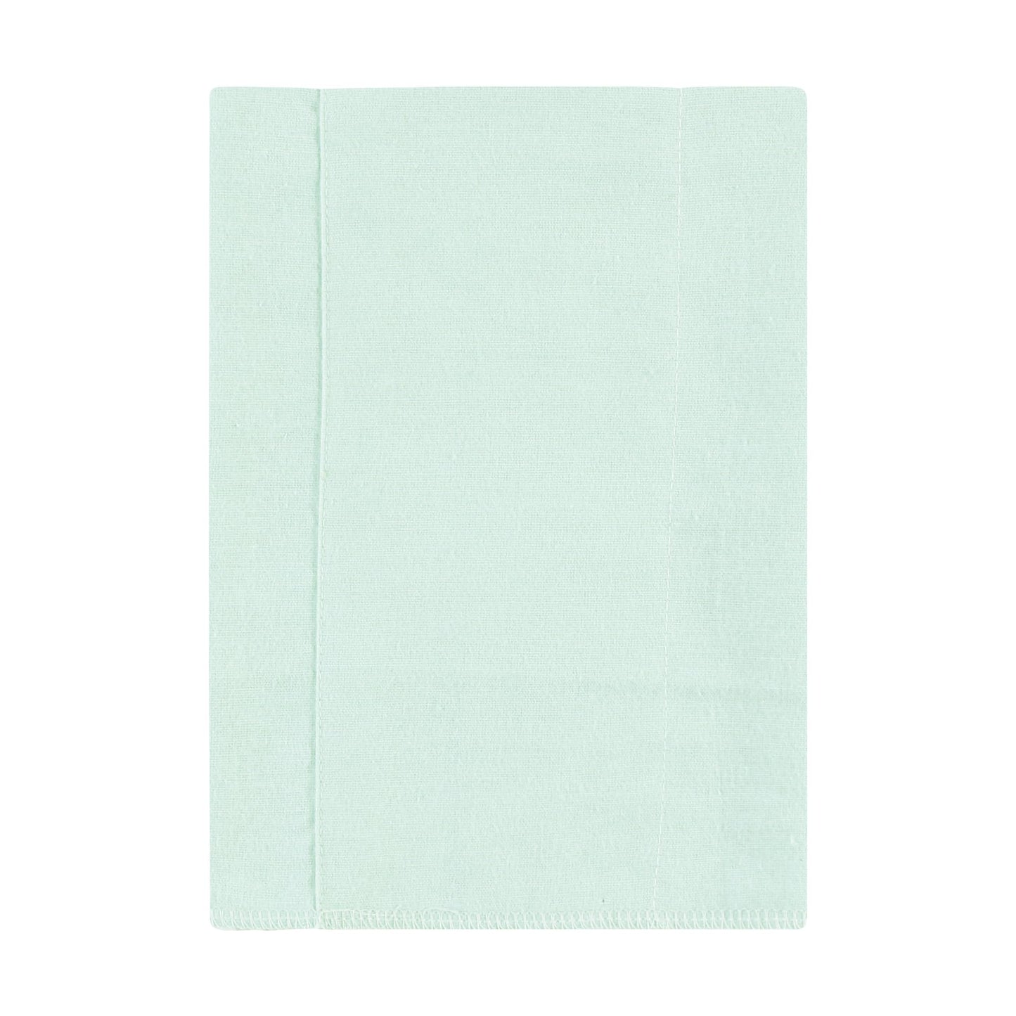 Hudson Baby Unisex Baby Cotton Flannel Burp Cloths, Eucalyptus 4-Pack, One Size