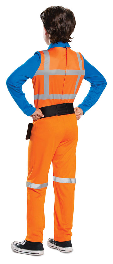Disguise Emmet Lego Movie 2 Boys' Jumpsuit Costume , Orange