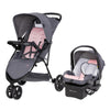 Baby Trend Venture 3-Wheel Stroller Travel System, Dash Pink