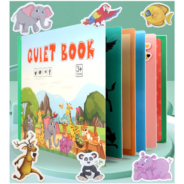 MIKNEKE DIY Montessori Quiet Book for Toddlers, Montessori Busy Book for Kids to Develop Learning Skills, Montessori Learning Ma