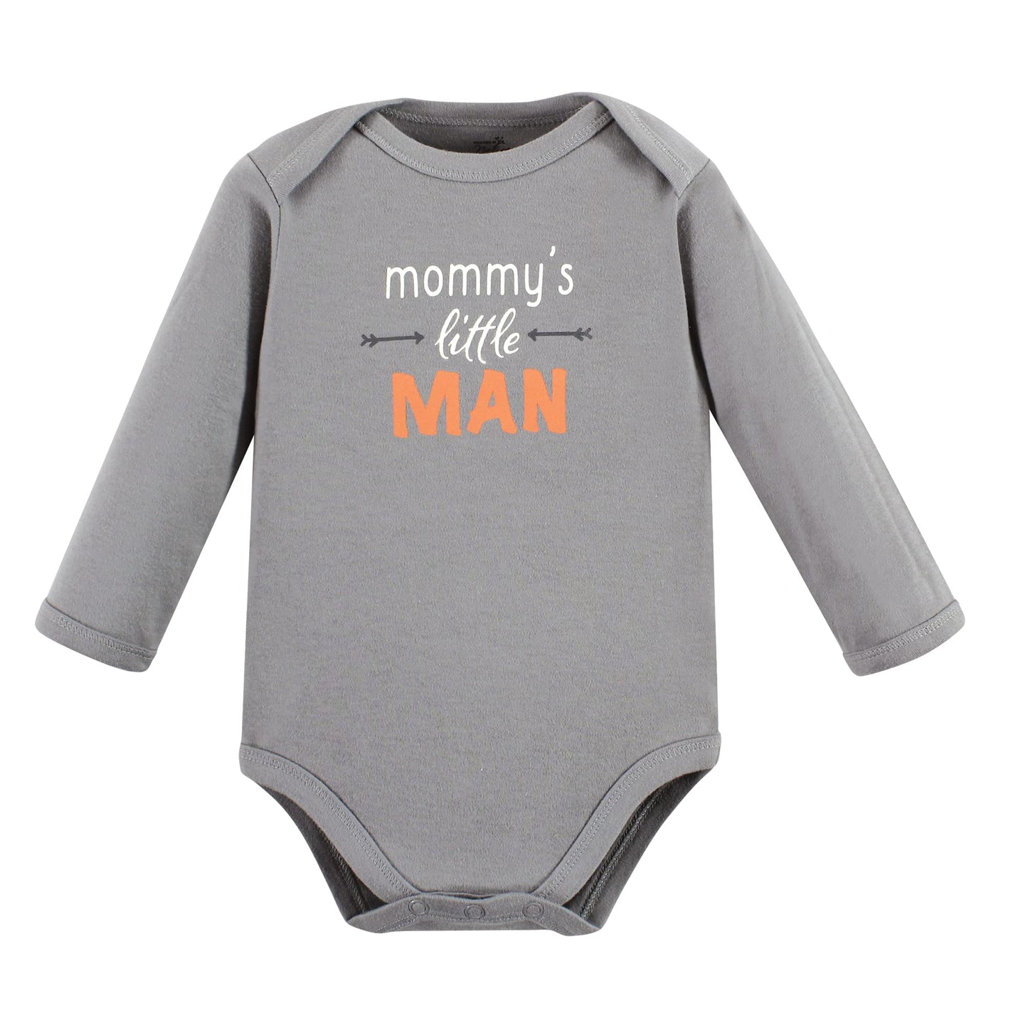 Touched By Nature Unisex Baby Organic Cotton Long-Sleeve Bodysuits, Boy Woodland, 9-12 Months