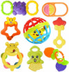 BarodianS Multicolor 7 Rattle & 1 Teether Toy Set For Baby  Sensory Development, Early Learning