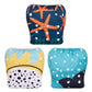 Alvababy Large Cloth Swim Diaper 3Pcs Baby/Toddler/Infant Snap Reusable Adjustable Swimming Diaper Baby Boy And Girl 3Zswy28