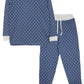 Kids Night Set, Navy Small Polka, 34Y