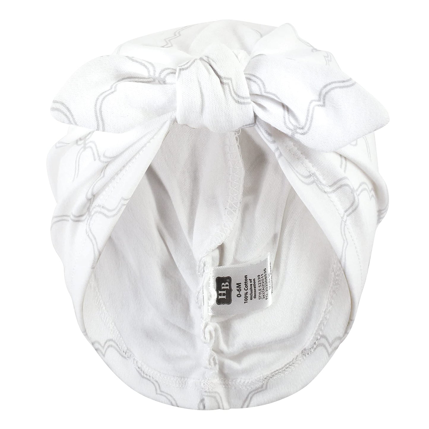Hudson Baby Unisex Baby Turban Cotton Headwraps Headband, Rose, One Size Us