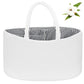 ABenkle X-Large Diaper Caddy Organizer - Cotton Rope Nursery Storage Basket for Baby Essentials, Boys & Girls Shower Gift, Chang