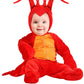 Fun Costumes Infant Rock Lobster Costume, Red Rock Lobster For Babies 6/9 Months