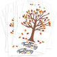 Gratitude Tree Fingerprinting Kit, DIY Happy Thanksgiving Keepsake, Baby Keepsake Gifts, 10 Cards, Thanksgiving Party Game Suppl