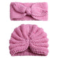 Syga Pack Of 2 Baby Cap & Headband Woolen Soft Stretchable Hat And Ears Warm Headband For Newborn Baby Winter Cap 03 Years  Pi