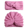 Syga Pack Of 2 Baby Cap & Headband Woolen Soft Stretchable Hat And Ears Warm Headband For Newborn Baby Winter Cap 03 Years  Pi