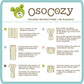 OsoCozy Prefolds Bleached Cloth Baby Diapers, Size 1 (7-15 lbs), Soft, Absorbent and Durable 100% Natural Cotton, Our Top Sellin