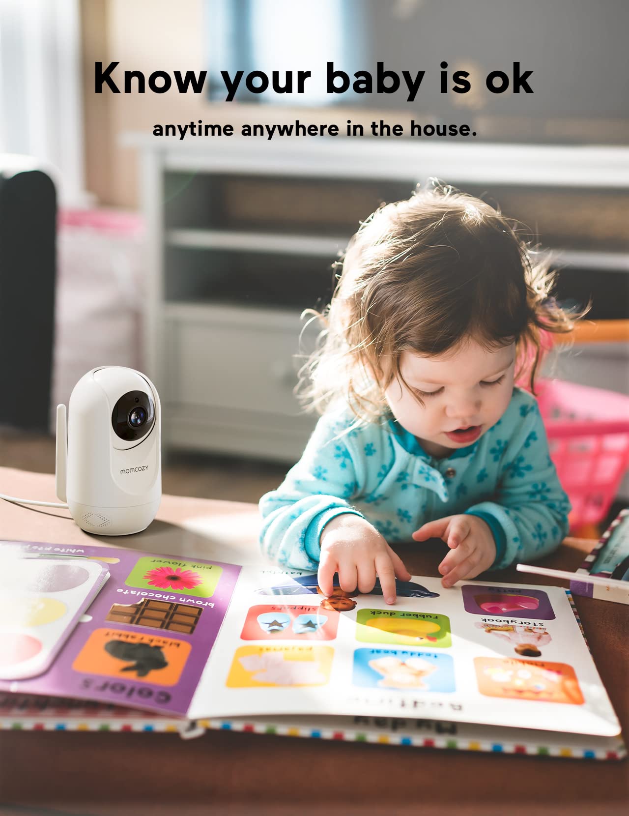 Momcozy Baby Monitor Bm01 Add-On Camera Unit, 1080P Hd Resolution, Pan-Tilt-Zoom Camera, Baby Monitor Camera Easy To Pair(Not Co