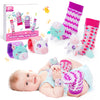 ZapWhiz Baby Wrist and Foot Rattles, Baby Toys 3-6 Months Development Infant Sensory Toys Rattle Socks for Babies 0-6 to 12 Mont