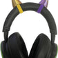 2X Demon Horns For Headset/Cosplay - Made In Usa -16 Colors (Dual Gold/Purple)