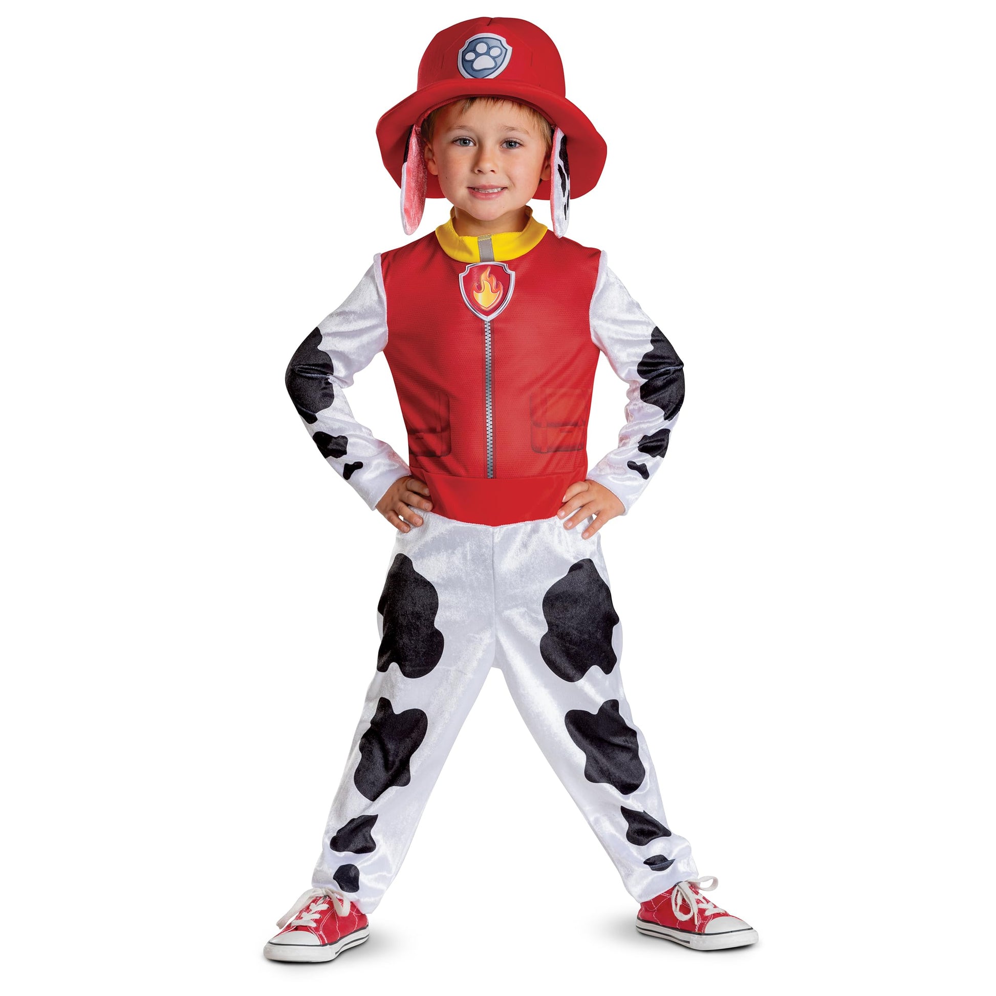 Disguise Paw Patrol Marshall Toddler Costume, Official Paw Patrol Marshall Outfit with Headpiece, Child Size (2T)