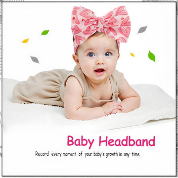 Qfv Baby Girl Bows Newborn Headband Valentine'S Infant Big Bows For Birthday/Baby Shower/Photography/Baby Gifts (Red & Pink Love