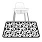 Bapronbaby Cowhide Splash Mat - Waterproof Catch-All For Under High Chairs, Floors, Tables, Playtime Or Arts & Crafts - Machine
