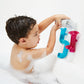 Boon Tubes Toddler Bath Toys - Bathtub Building Toys with Suction Cups - Toddler Sensory Toys and Bathtub Essentials - Blue - 3