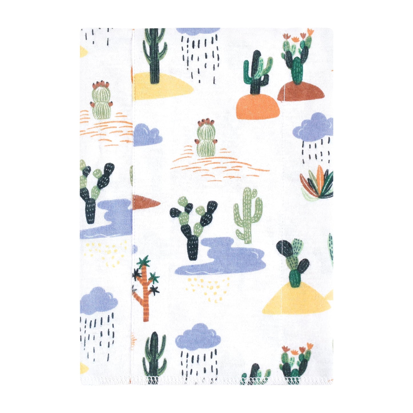 Hudson Baby Unisex Baby Cotton Flannel Burp Cloths, Fun Desert, One Size