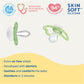 Mam Air Night & Day Baby Pacifier, For Sensitive Skin, Glows In The Dark, 6-16 Months, Girl, 4 Count