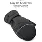 F Flammi Toddler Kids Snow Mittens With String Waterproof Ski Mittens Thinsulate Winter Gloves For Baby Girls Boys(Plain Black,4