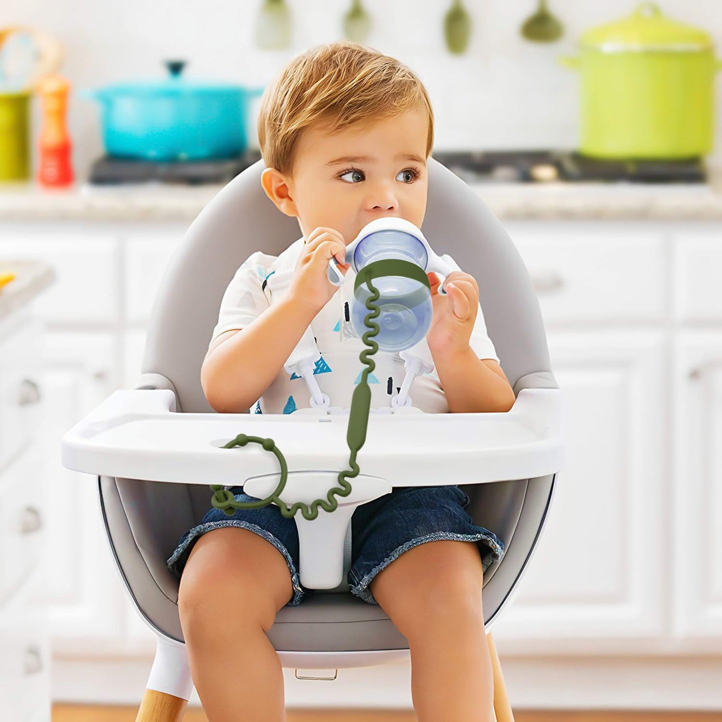Silicone Toy Straps For Baby, Pacifier Holder Clip With Self-Adjusting Bayonet, Pure Silicone Material Without Bpa; Can Be Used