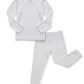 Avauma Baby Boys Girls Pajama Set Kids Toddler Snug Fit Ribbed Sleepwear Pjs For Daily Life Style (M/White(L))