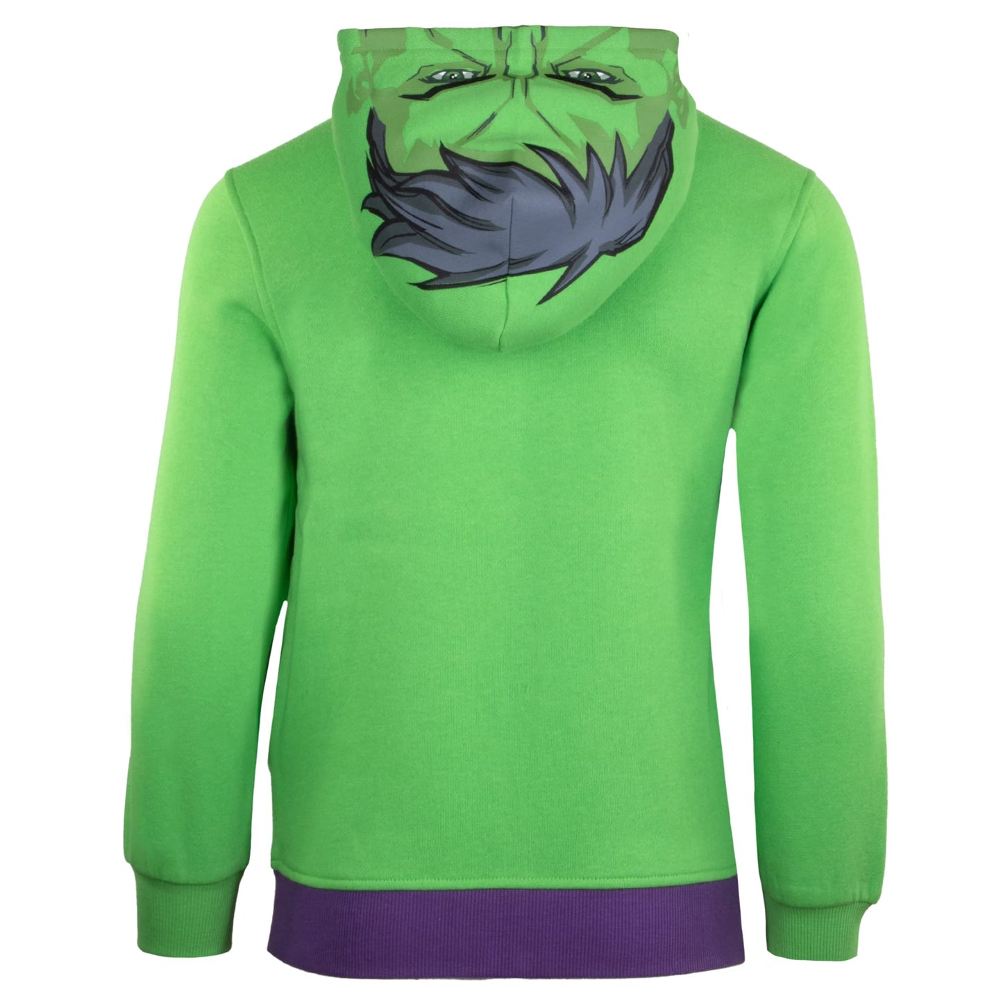 Marvel Avengers Boys Zip-Up Hooded Cosplay Sweatshirt, Black Panther, Hulk, Or Miles Morales Spider-Man (Hulk, Size 10/12)