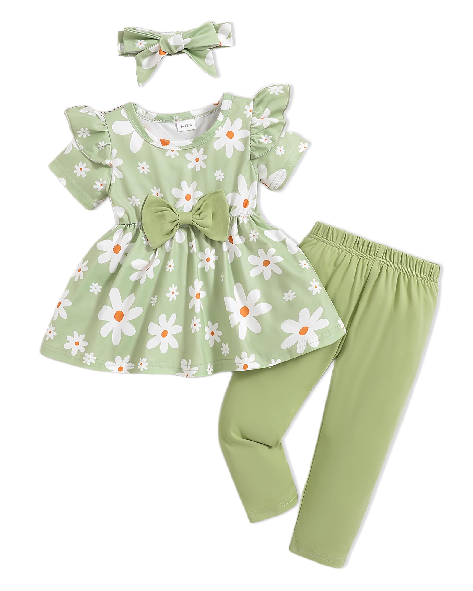 18 Month Girl Clothes Baby Girl Clothes Toddler Girl Outfits Fall Cute Ruffle Stripe Pants Set Infant Winter Clothes For Little